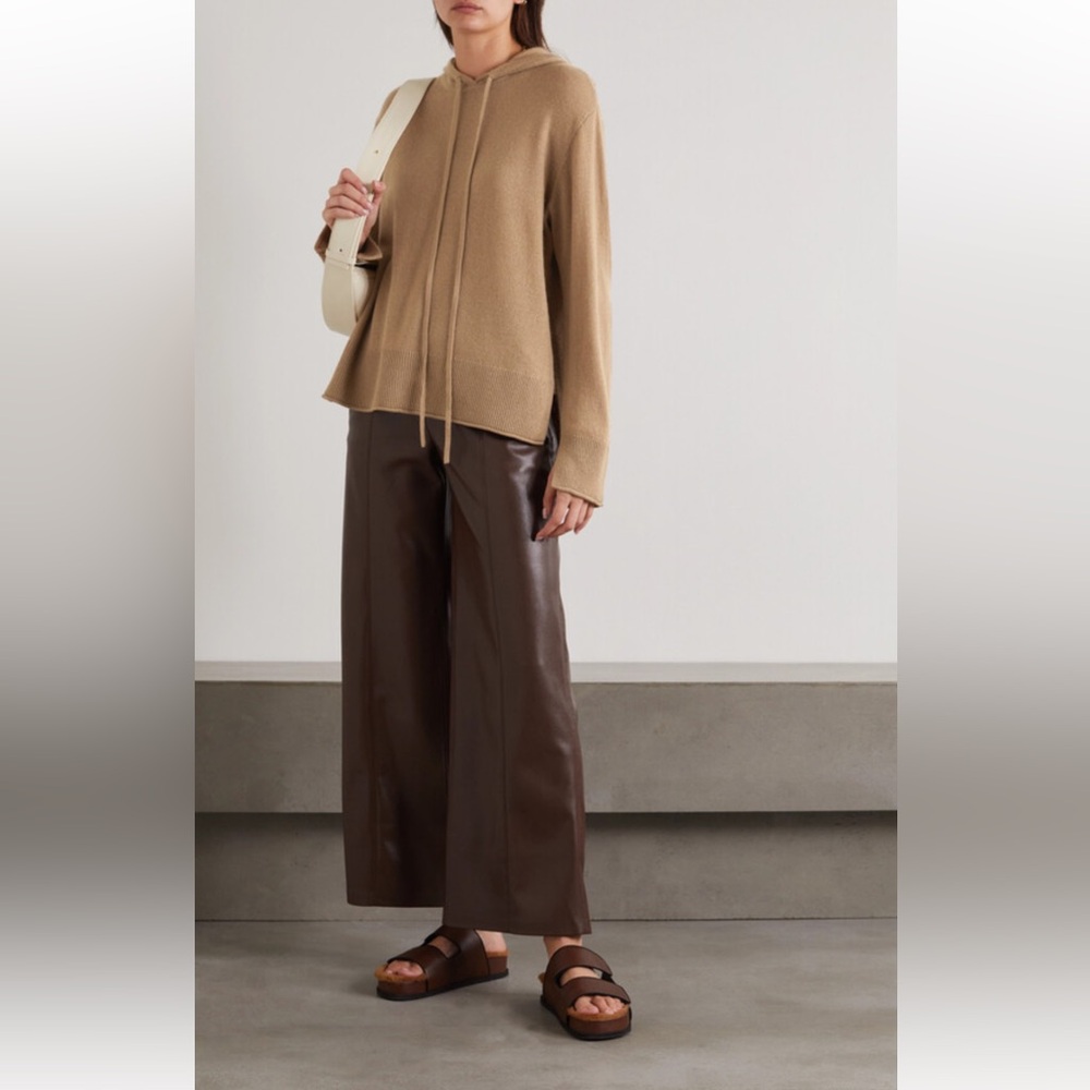 Theory Cashmere Hoodie - Neutrals Camel Women’s Size Small